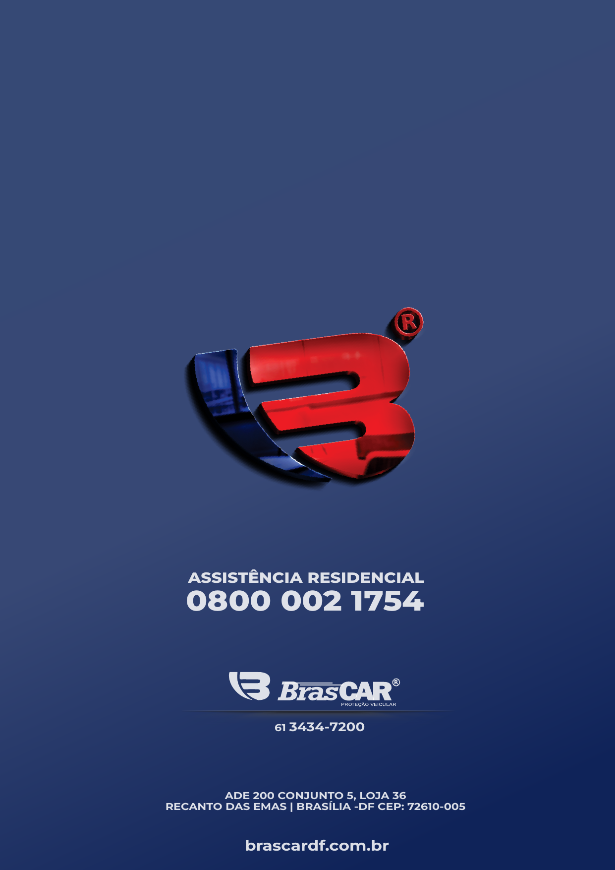 Contracapa Oficial Brascar Assistência Residencial