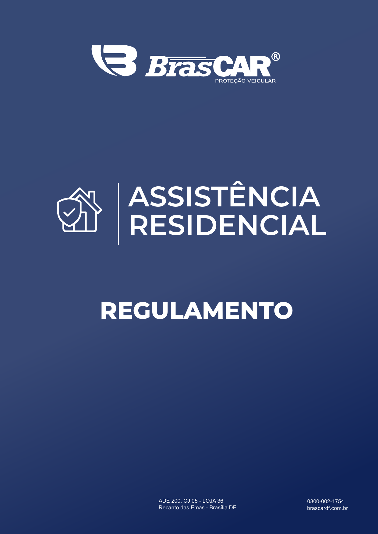 Capa Oficial Assistência Residencial - Brascar